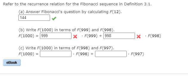 Solved Refer To The Recurrence Relation For The Fibonacci 9439