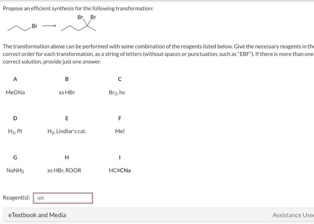 Solved Identify reagents that can be used to achieve the | Chegg.com