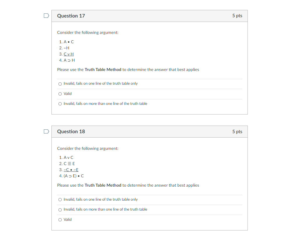Solved Question 11 5 Pts Select The Conclusion That Follo Chegg Com
