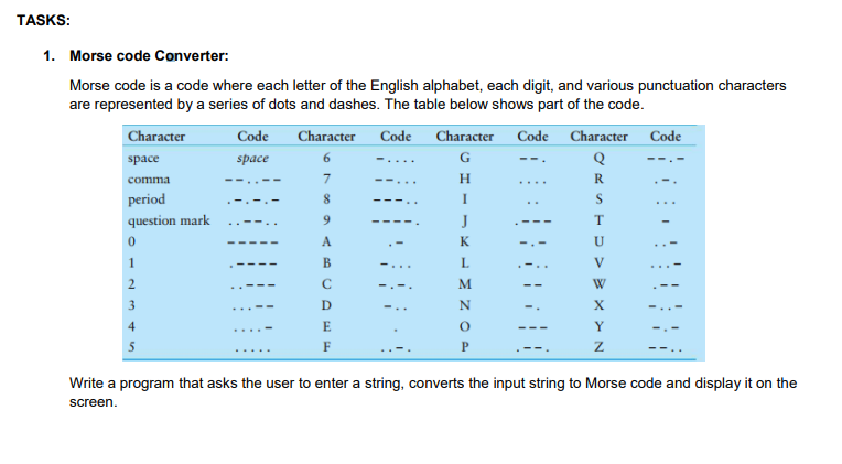 solved-tasks-1-morse-code-converter-morse-code-is-a-code-chegg