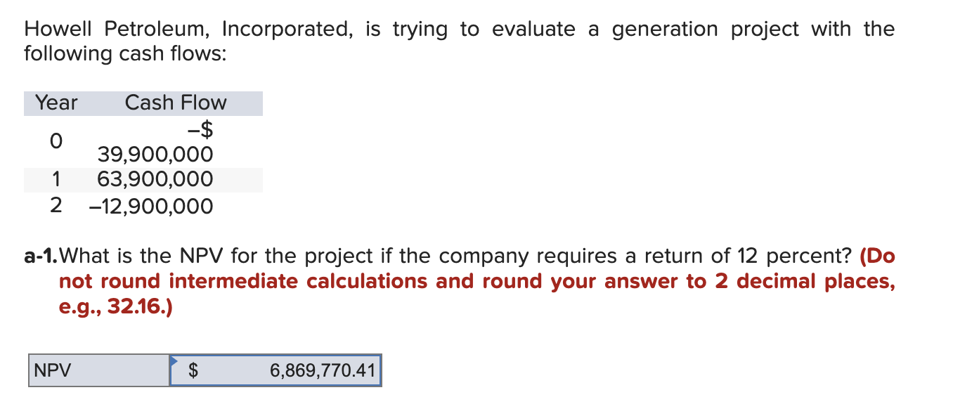 Solved part 2b only !! What are the project's 2 IRRs knowing | Chegg.com