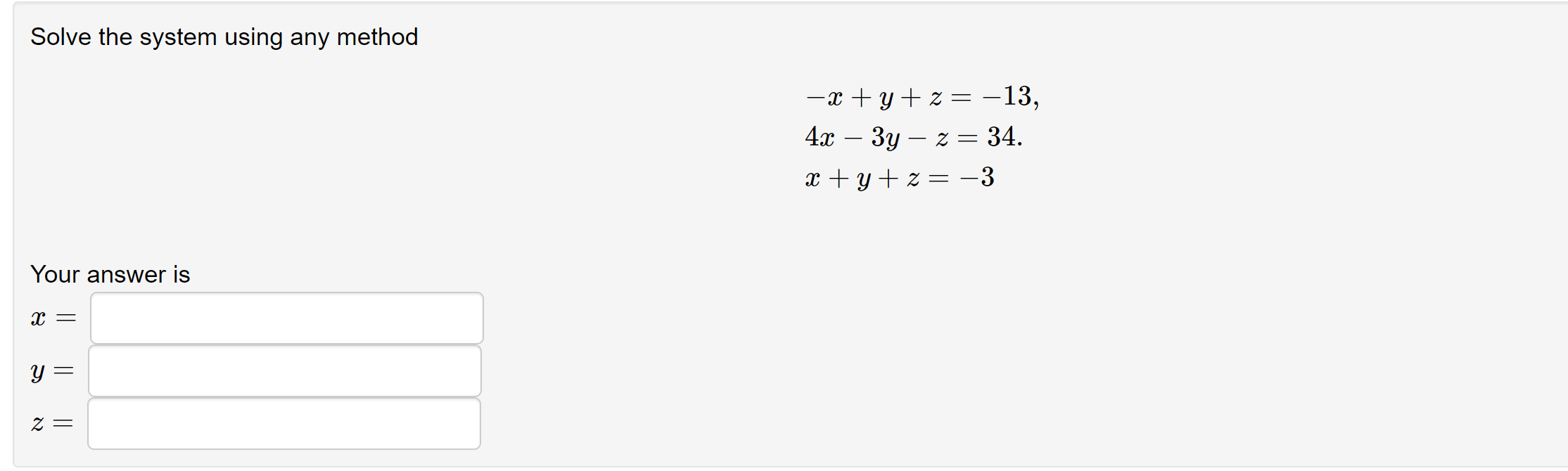 Solved Given the system of equations (a) determine whether | Chegg.com