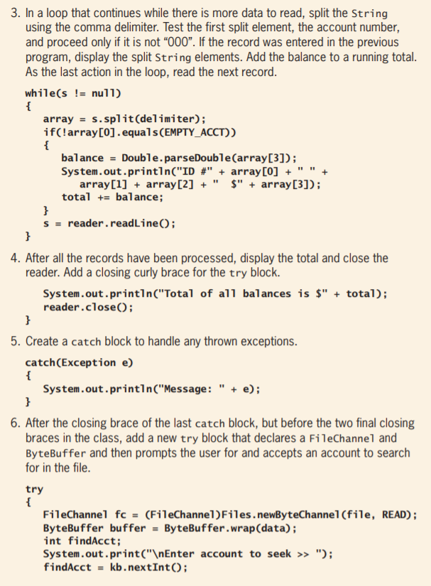 Creating Multiple Random Access Files In this | Chegg.com