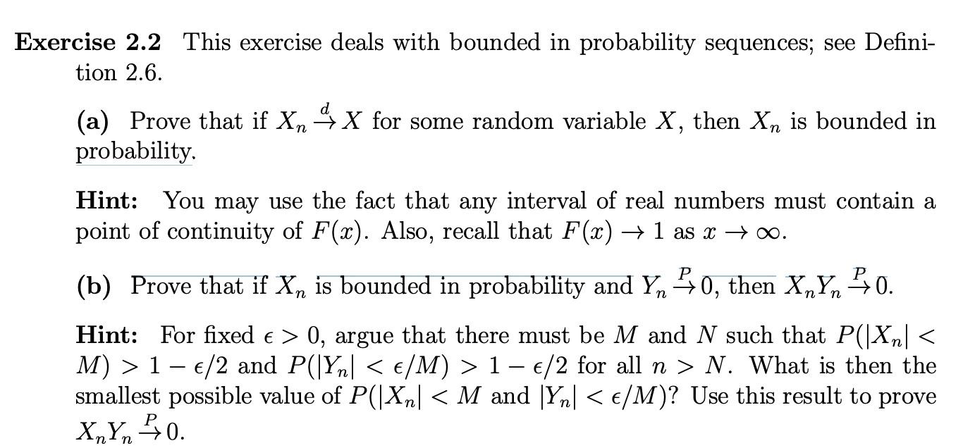 Solved Exercise 2.2 This Exercise Deals With Bounded In | Chegg.com