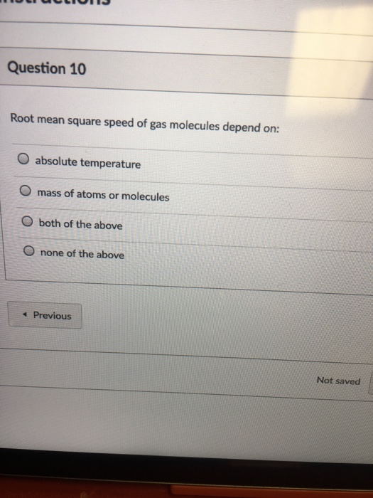 root-mean-square-speed-of-gas-molecules-depend-on-chegg