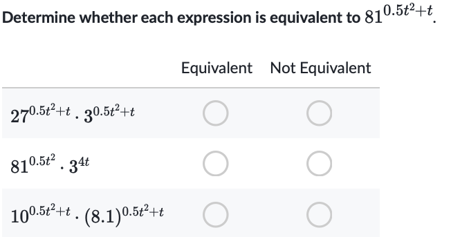 Solved Determine whether each expression is equivalent to | Chegg.com