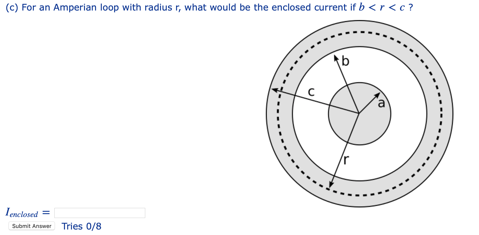 Solved Consider the coaxial cable shown below. Suppose you