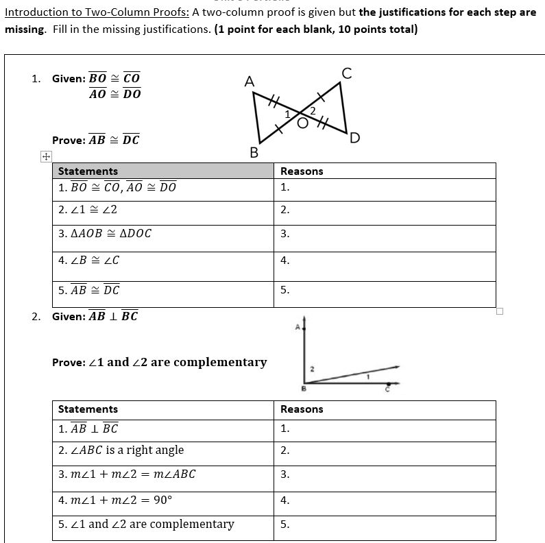 geometry-worksheet-beginning-proofs-answers