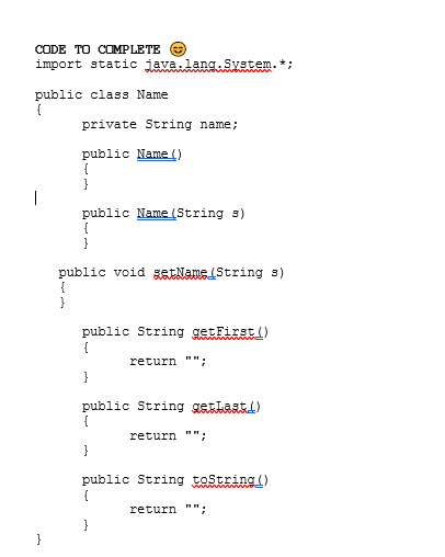 Solved A+ Computer Science STRING NAME Lab Goal : This lab | Chegg.com