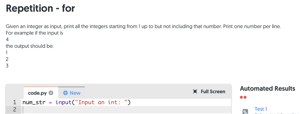 Solved Repetition -for Given an integer as input, print all | Chegg.com