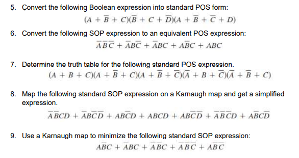 Solved 5. Convert the following Boolean expression into | Chegg.com