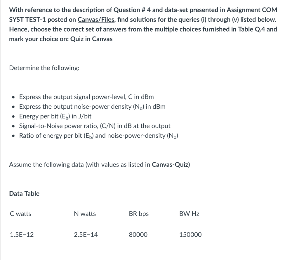 Solved Question 4 (5 Marks) An RF communication system has a | Chegg.com