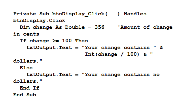 Solved Visual Basic Please do following in Microsoft Visual | Chegg.com