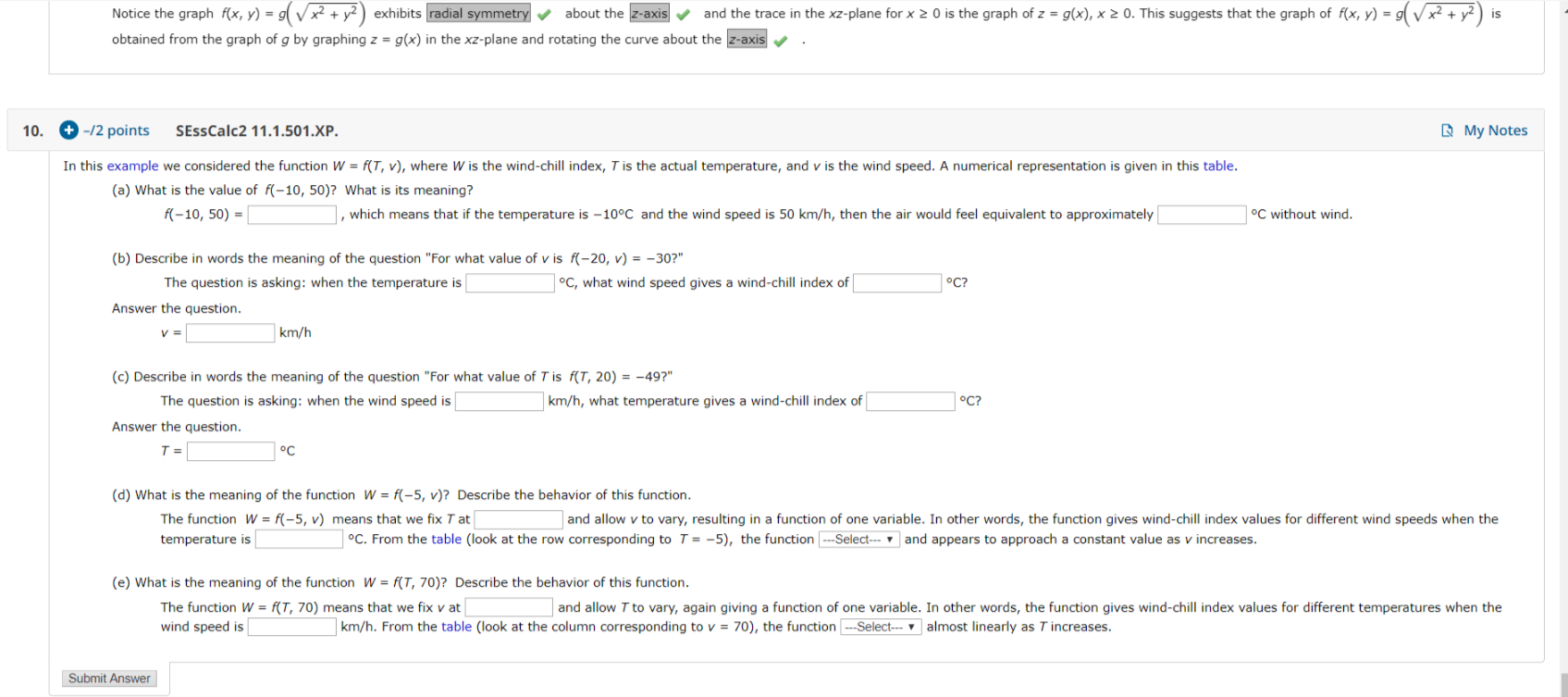 Notice The Graph F X Y G Vx2 Y2 Exhibits Chegg Com