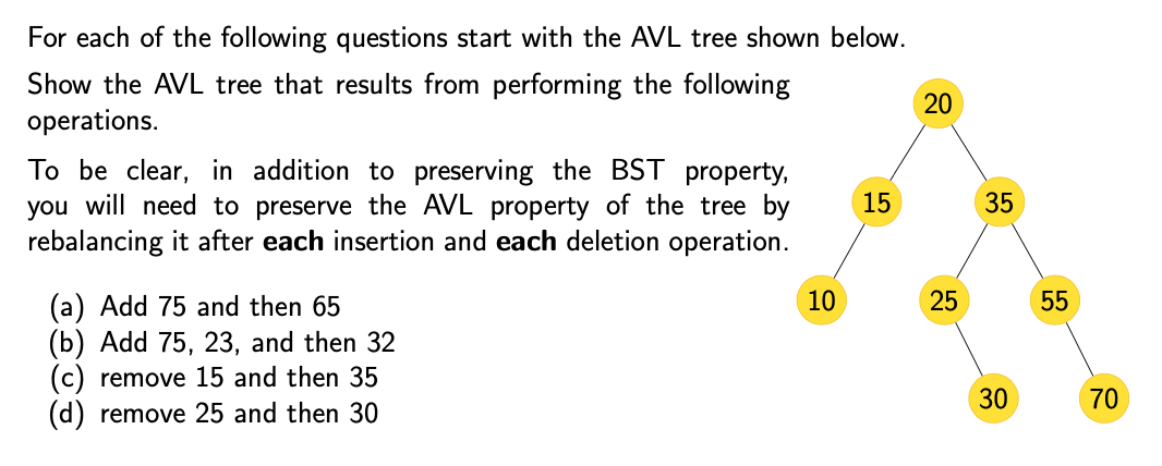 Solved 20 For each of the following questions start with the | Chegg.com
