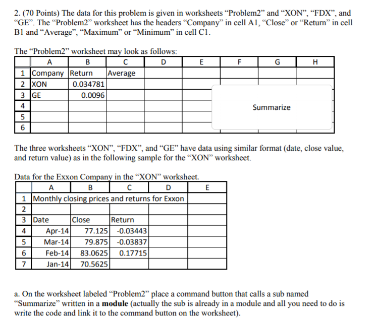 2 70 points the data for this problem is given in chegg com