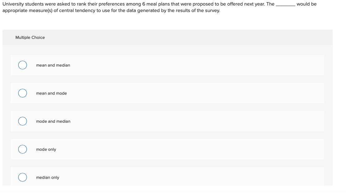 Solved would be University students were asked to rank their | Chegg.com