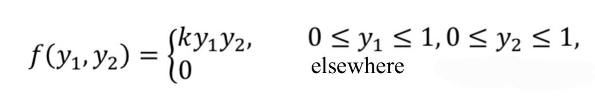 Solved Suppose Y1 and Y2 have a joint pdf as follows: a. | Chegg.com