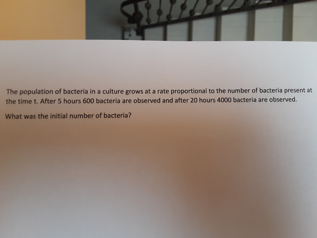 Solved The population of bacteria in a culture grows at a | Chegg.com