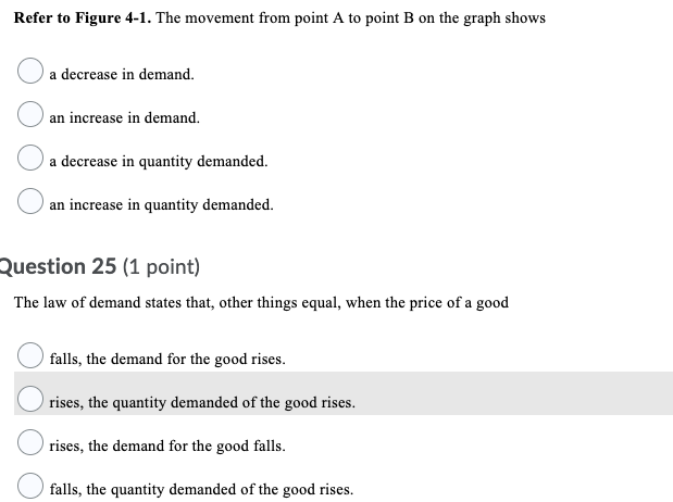 Solved Question 21 (1 point) Absolute advantage is found by 