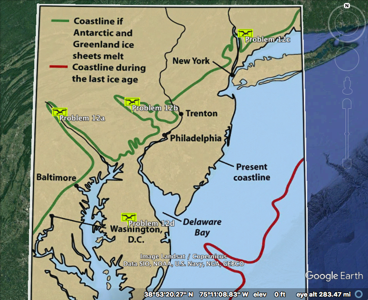 Solved Question 1) [Sea Level Changes] East Coast, USA.