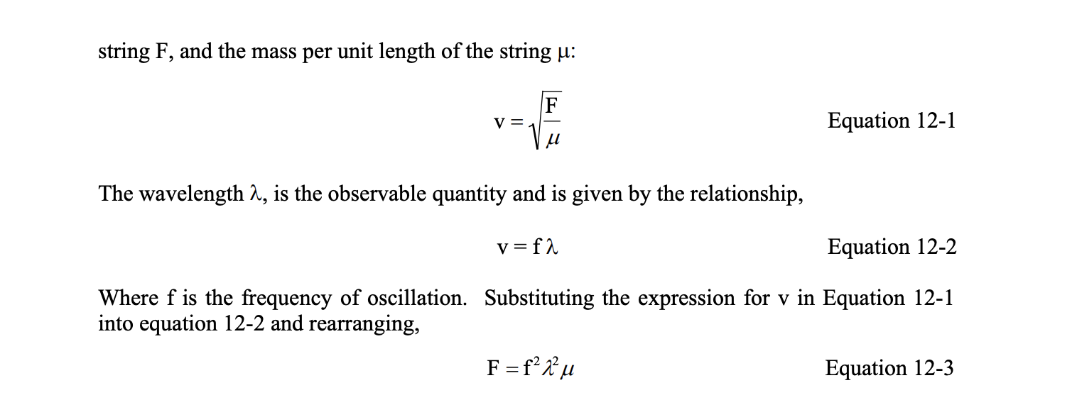 String Oscallator Experimental The oscillator used in this experiment | Chegg.com