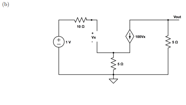 Solved Problem 4 Solve for voltage Vout in the circuit | Chegg.com