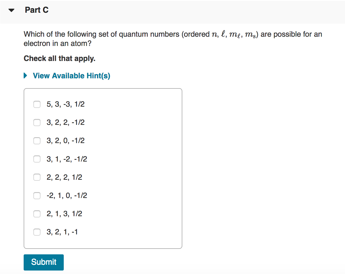 solved-which-of-the-following-set-of-quantum-numbers-chegg