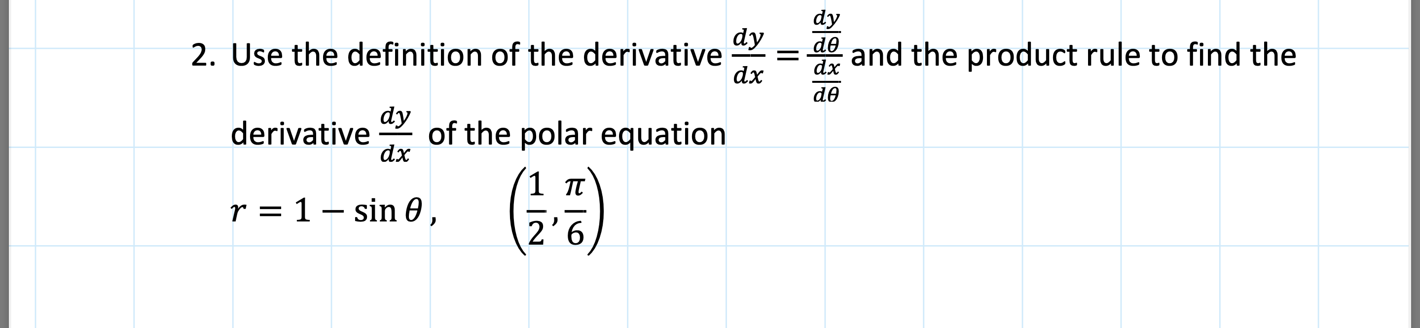 Solved dy 2. Use the definition of the derivative dx dy dᎾ | Chegg.com