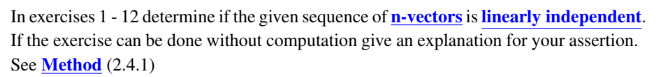 Solved In exercises 1−12 determine if the given sequence of | Chegg.com