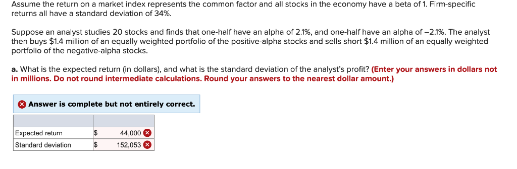 Solved Assume the return on a market index represents the | Chegg.com