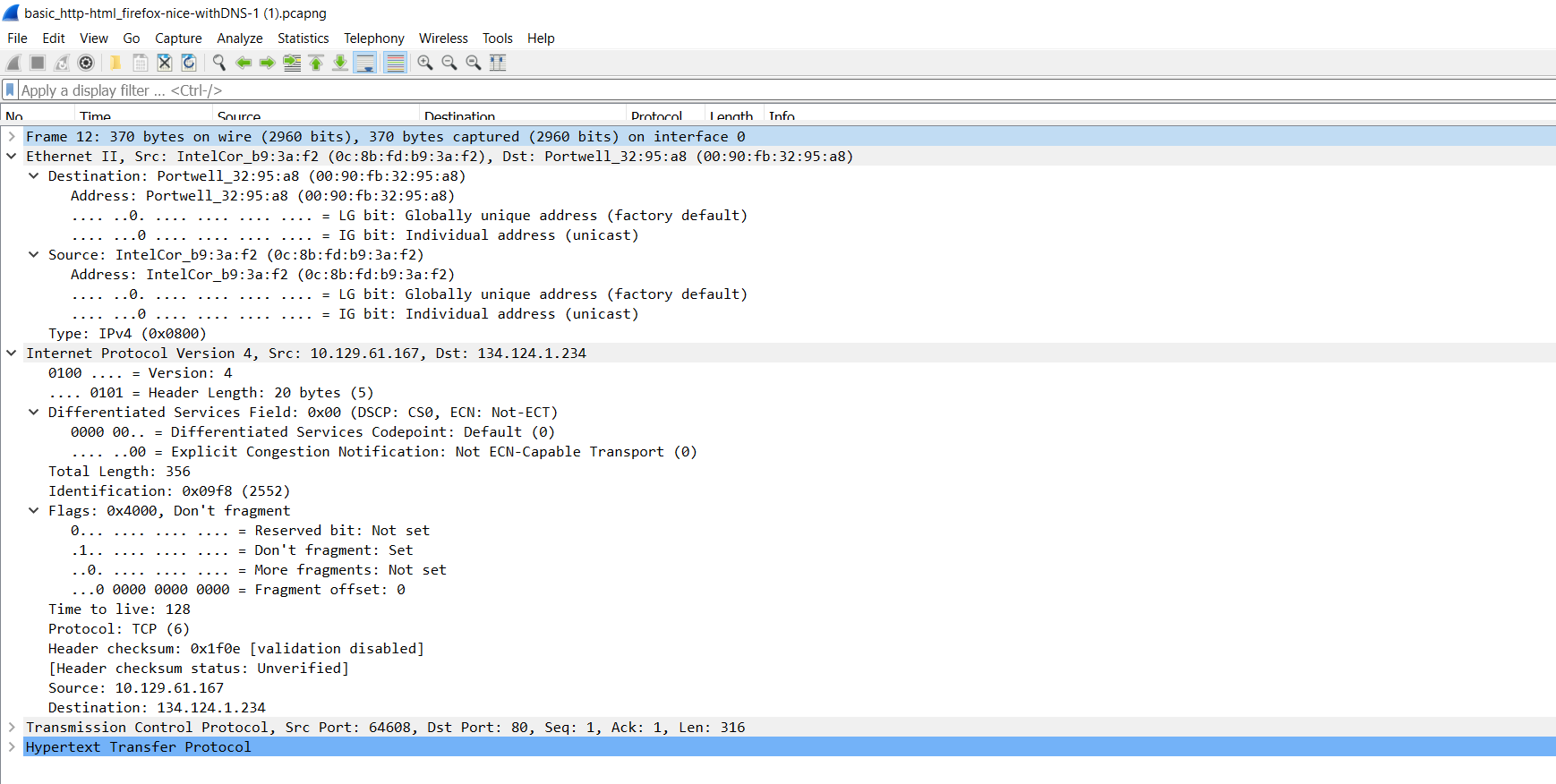 analizing wireshark captures analizing wireshark captures