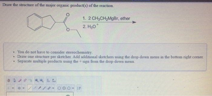 Solved Draw the structure of the major organic product(s) of | Chegg.com