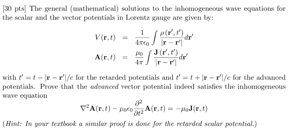 Solved 30 Pts] The General (mathematical) Solutions To The 