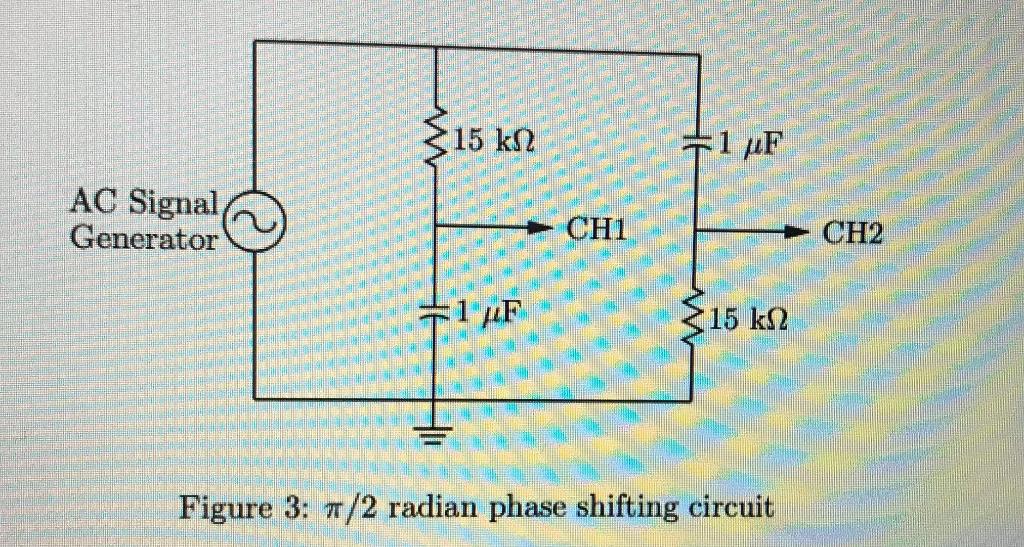 Solved 15 k-2 +1 uF AC Signal Generator CH1 CH2 -1 4F 15 k2 | Chegg.com