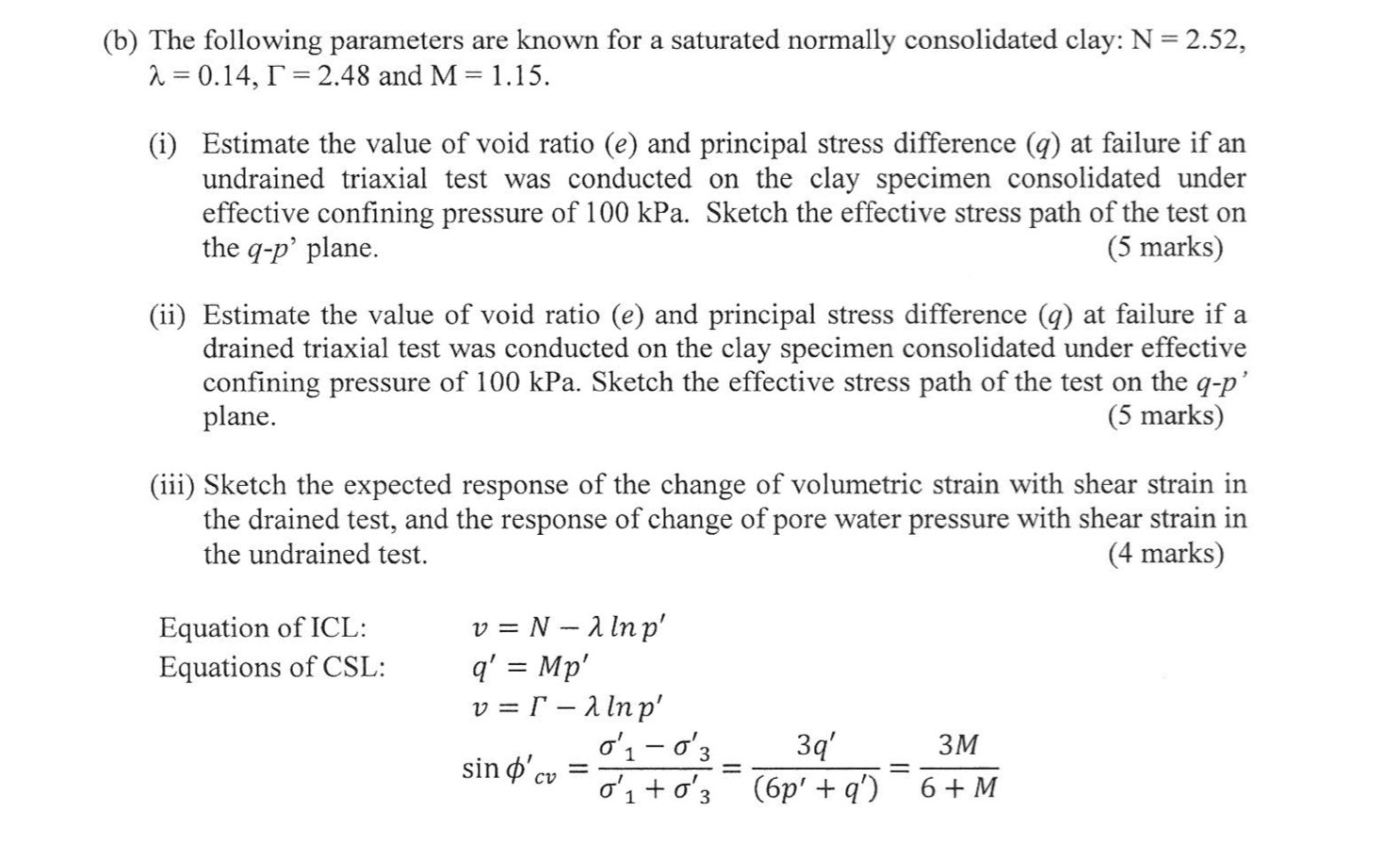 B The Following Parameters Are Known For A Satur Chegg Com