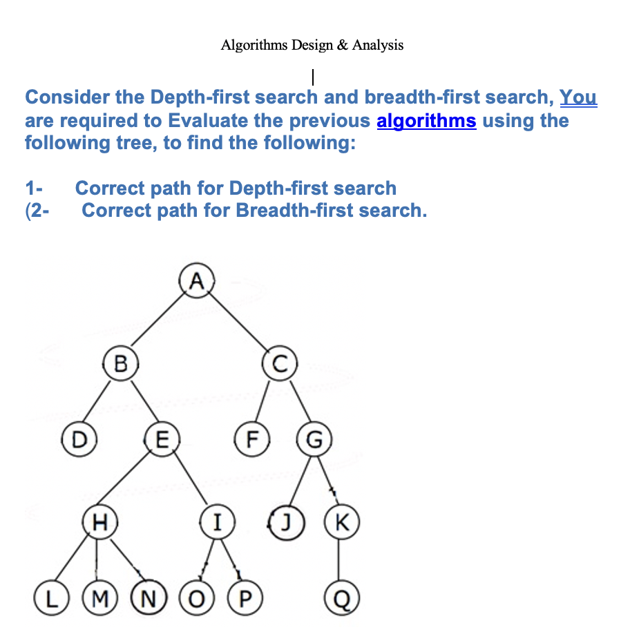 Solved Algorithms Design & Analysis | Consider The | Chegg.com