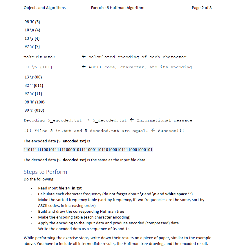 Solved Encoding Example Look Inside The Provided Example | Chegg.com