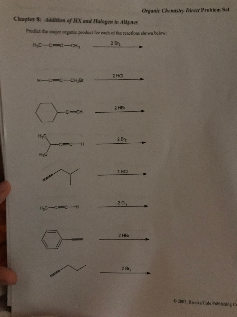 Solved Organic Chemistry Direct Problem Set Chapter S: | Chegg.com