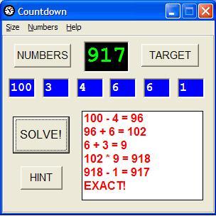 number solver countdown