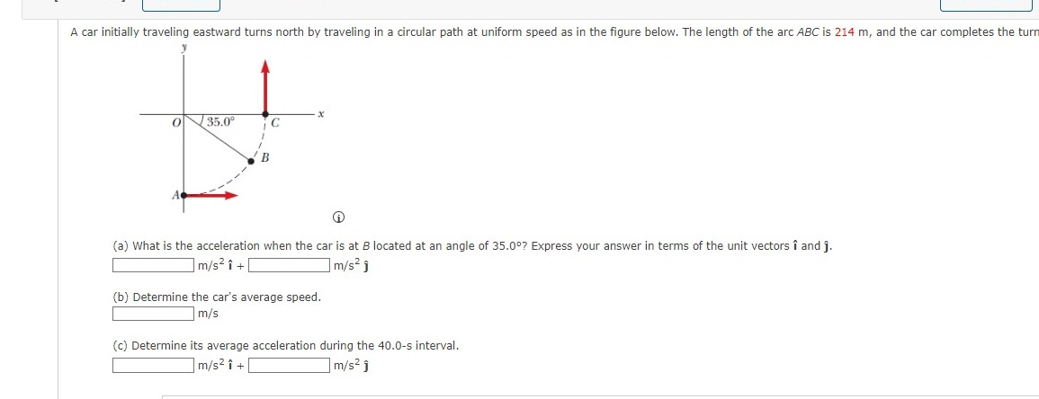 Solved A car initially traveling eastward turns north by | Chegg.com