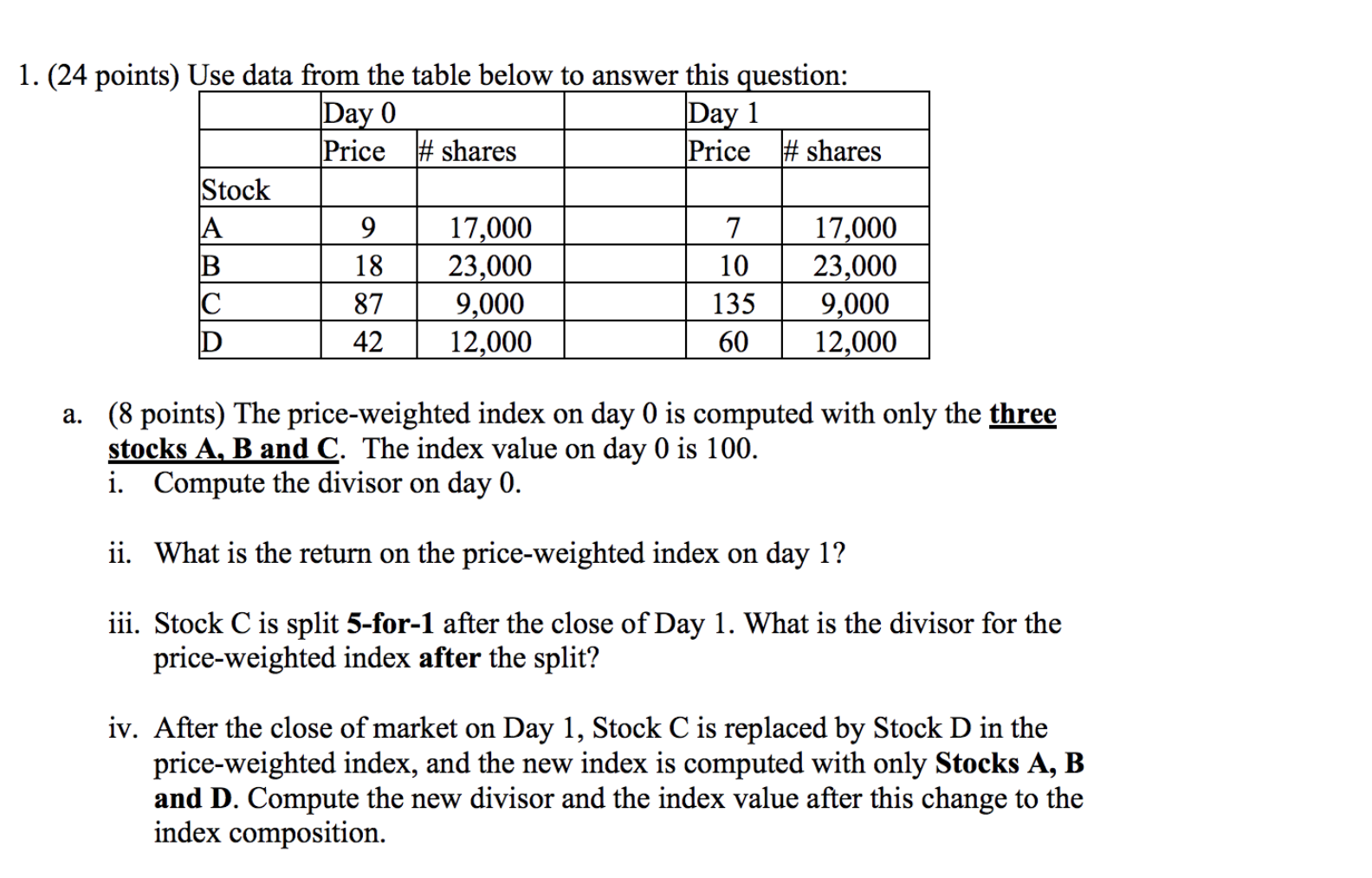 Solved ou are asked to create a table for stock prices with