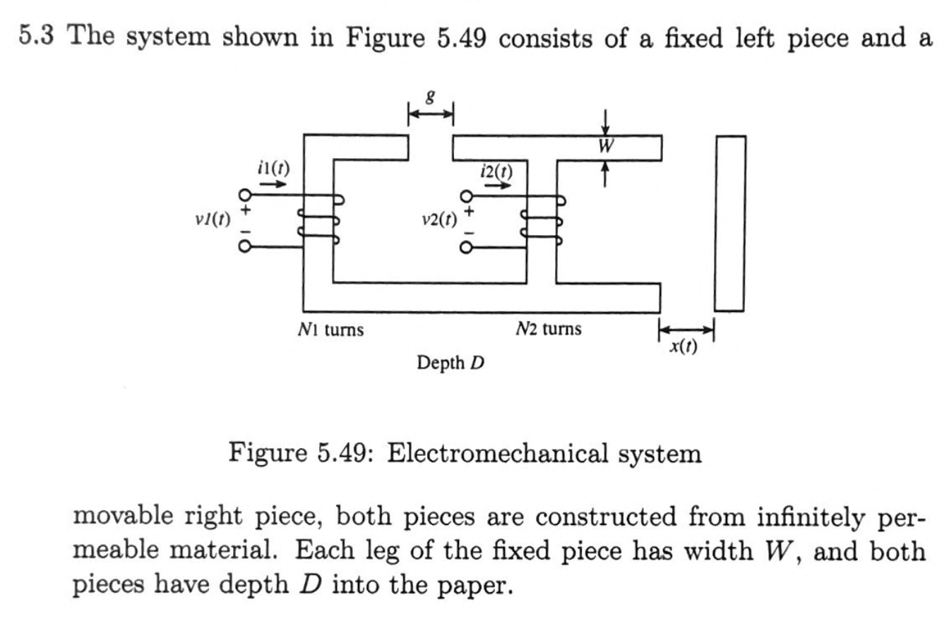 5.3 The system shown in Figure 5.49 consists of a | Chegg.com