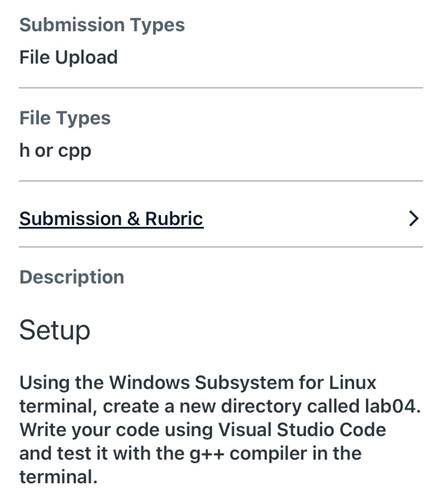Solved Submission Types File Upload File Types h or cpp | Chegg.com