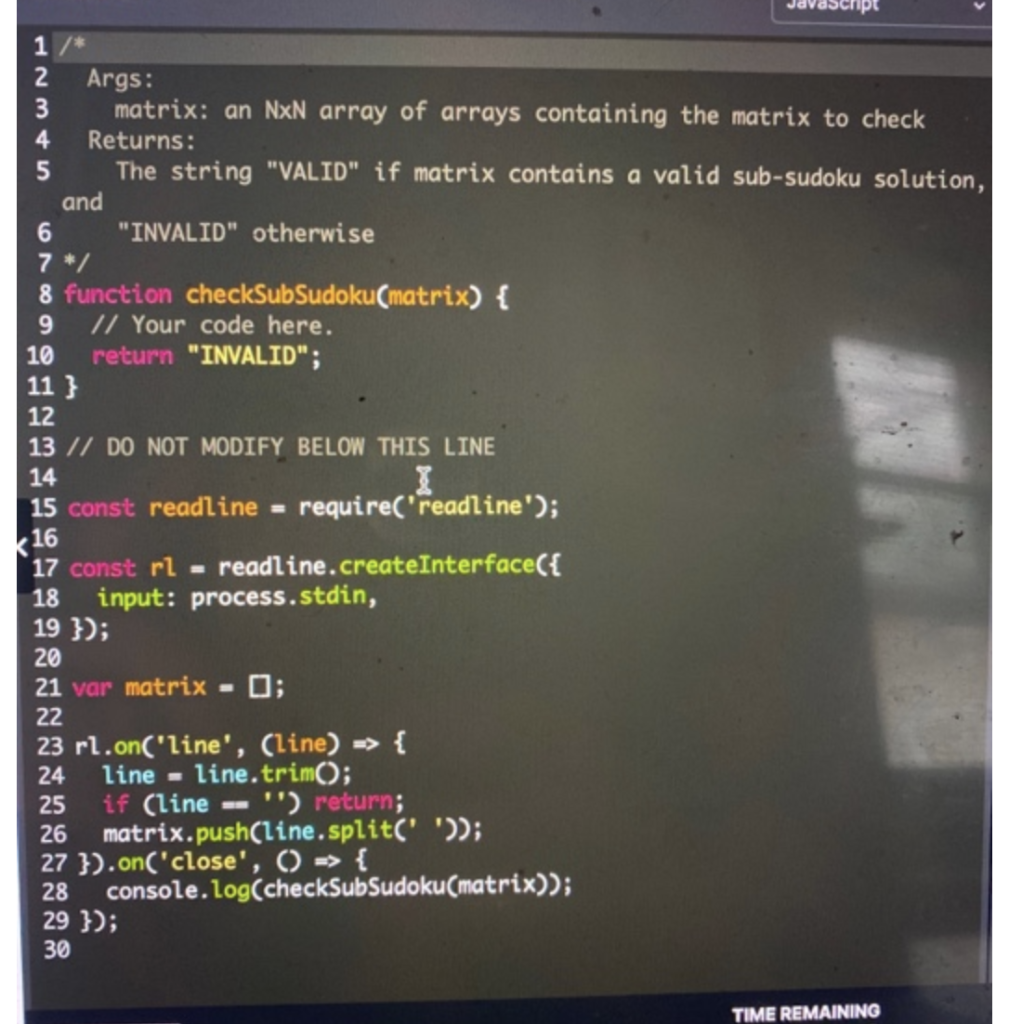 Solved Write Algorithm In Javascript First Type Of Puzzl Chegg Com