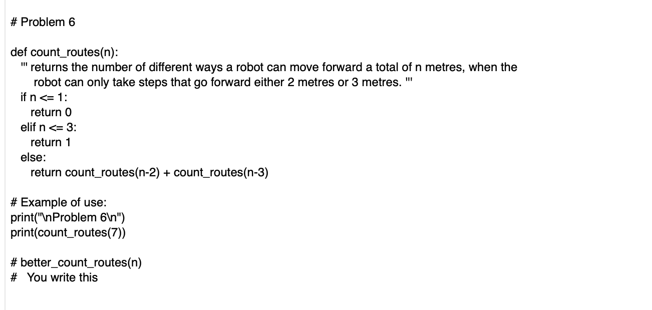 Solved Please write in PYTHON: # Each of these recursive | Chegg.com