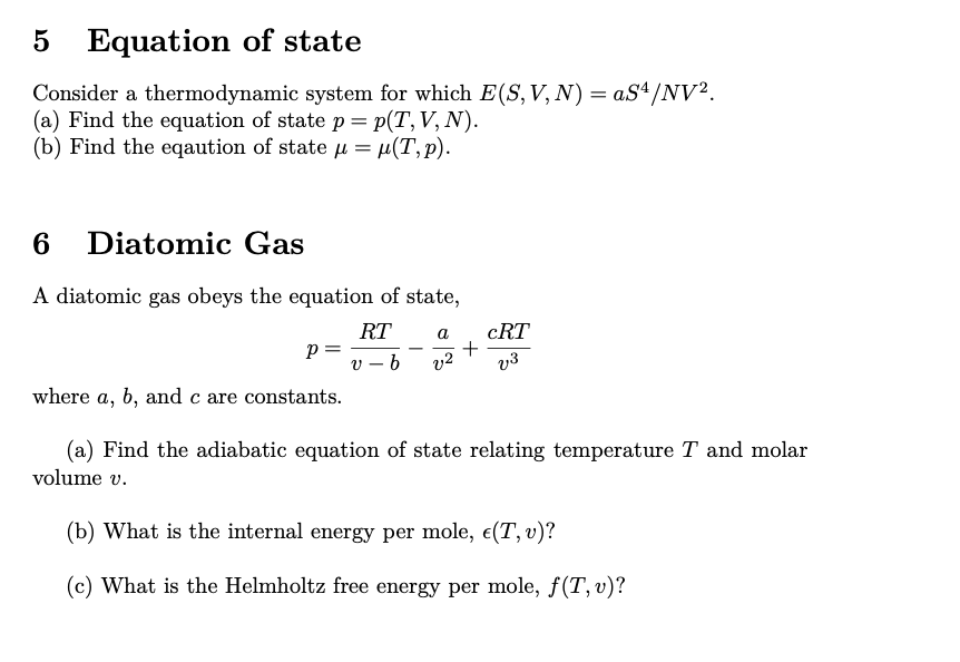 Equation of State