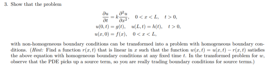 Solved 上, a.c2 3. Show that the problem au au 0