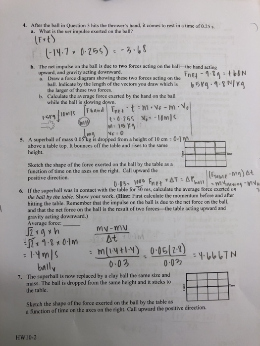 Solved 8. Calculate the impulse exerted on the clay ball and | Chegg.com