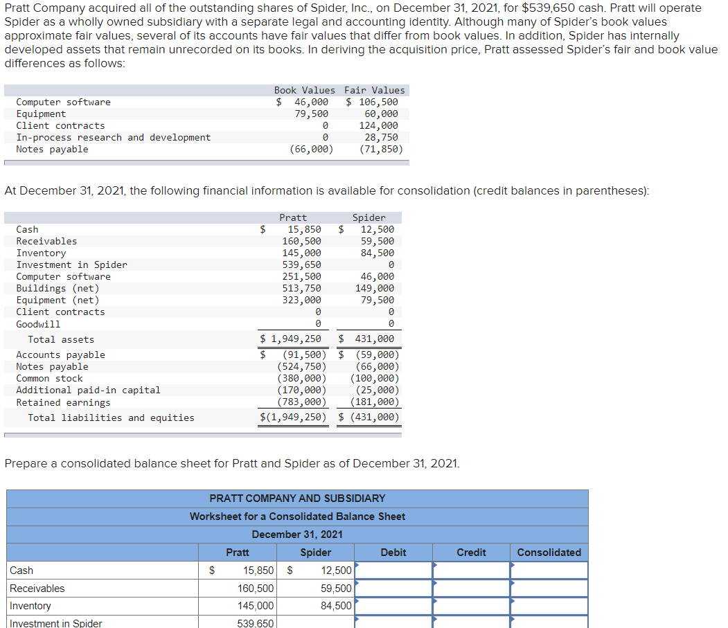 solved-pratt-company-acquired-all-of-the-outstanding-shares-chegg